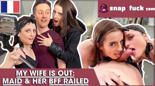CHEATING THREESOME WITH MAID (French Porn) SNAP-FUCK