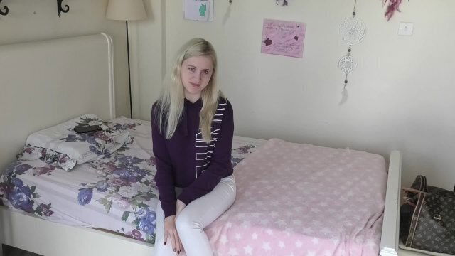 ANNA MAI  Teen rides BWC and gets a CREAMPIE POV