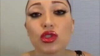 Lipstick on the couch. JOI