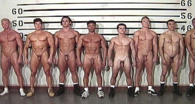MUSCULAR JOCKS LOCKED TOGETHER PRISON