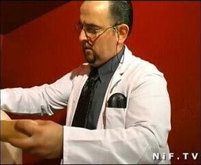 Fat French mature gets weird anal insertions