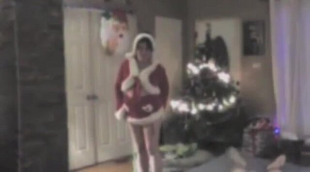 Christmas strip tease full nude