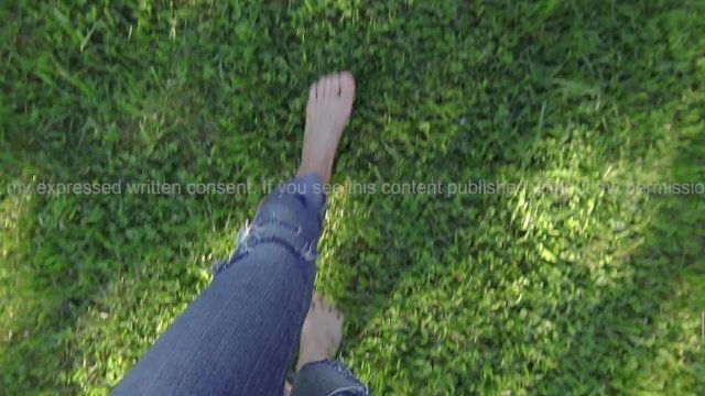 Walking Barefoot Grass