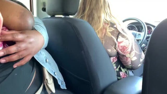 Black sucks Daddy's while wife drives, shows