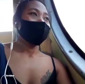 Slave risky shameless flashing station