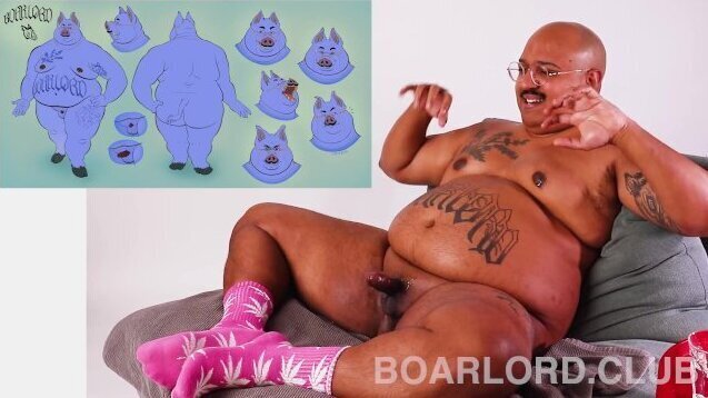 Nonbinary BOARLORD Rates Their Plump Fursona