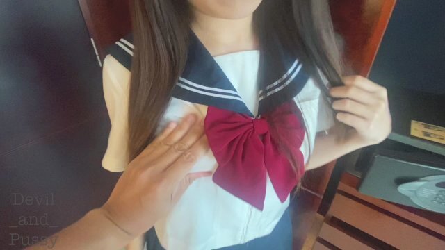 Japanese student waiting orgasm creampie Master made scream orgasm loudly