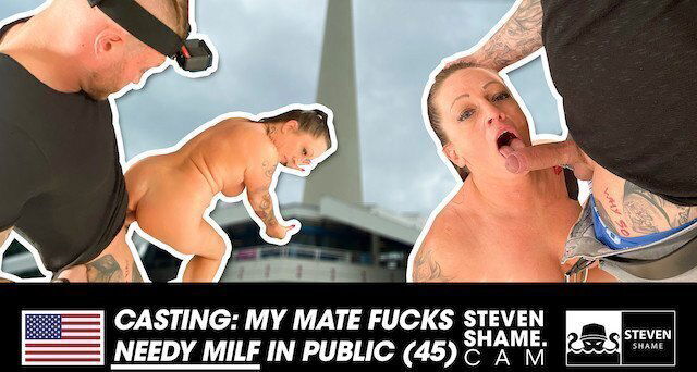 German Milf Adrienne Kiss pussy fucked hard kitchen table! StevenShamedating