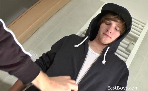 Bathroom Handjob Part Antony Carter