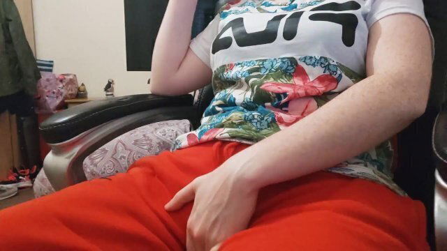 Clothed masturbation orgasm