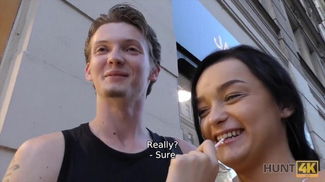 HUNT4K Need money motivates sweetheart have affair with stranger