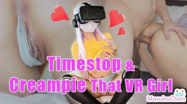 Timestop Creampie Roommate While Masturbate