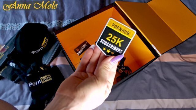 Gift from Pornhub. Unpacking. Thanks Pornhub! Mole