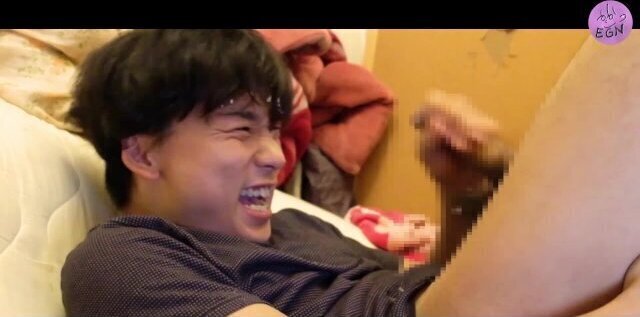 第２回！自分自身に顔射してみた。