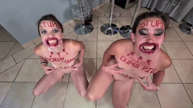 stupid sluts degrading themselves