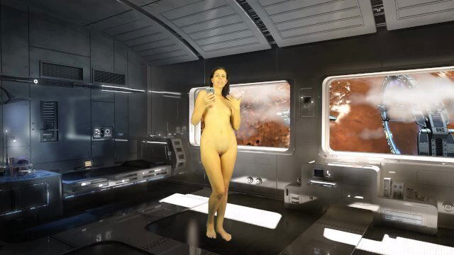 Bathroom Piss. Naked reading. tech room cosmos. Julia Earth.