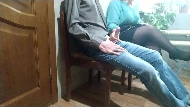 Stranger Woman Waiting Room Handjob