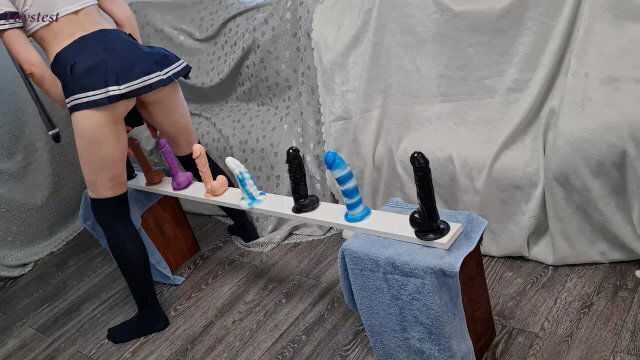 Skinny Riding Dildos from Small till Orgasm