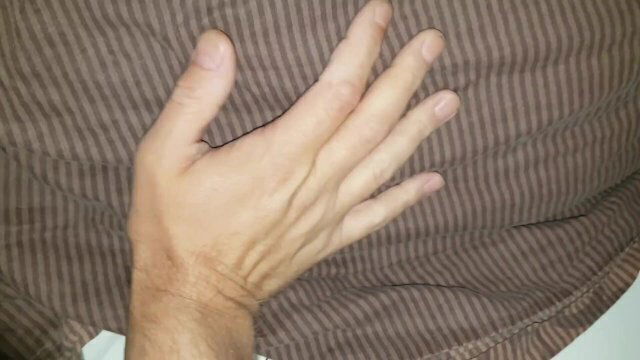 Wife's husband gets secret handjob after party