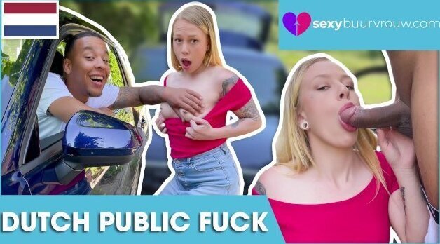 INTERRACIAL PUBLIC: Black Fucks Teen Car: CHRYSTAL SINN (Holland Porn) SEXYBUURVROUW