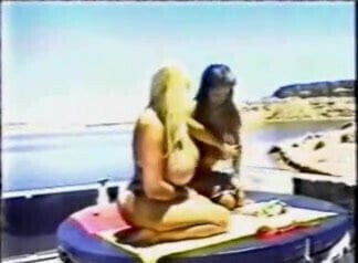 women catch sunlight boat