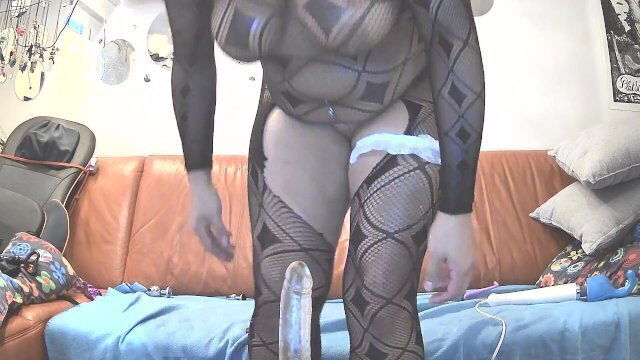 Nylon Dildo Action Bibergirl Conny