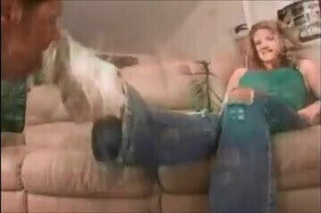 licks sneakers feet, then facesits