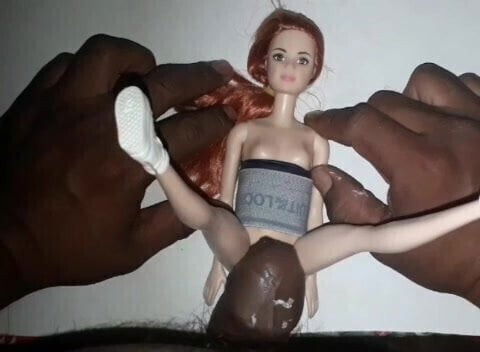with redhead barbie