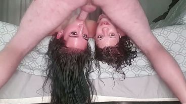 making turns fuck whores mouths with their faces upside down
