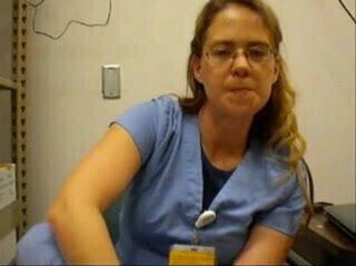 Nurse Sucks Her Toes At Work