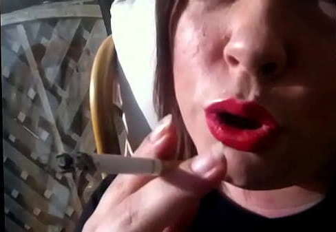 Sexy Tina Snua Smoking Cork Cigarette With Drifts, Snap Inhales, Double Pumping &amp_ Nose Exhales