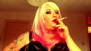 Chubby Brit Domme Tina Snua Smokes Superking Cigarette While Talking