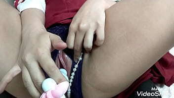 和服コスで乳首育ててみた