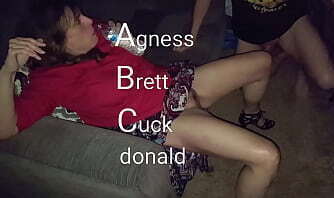 Wife Agness watches gets fucked