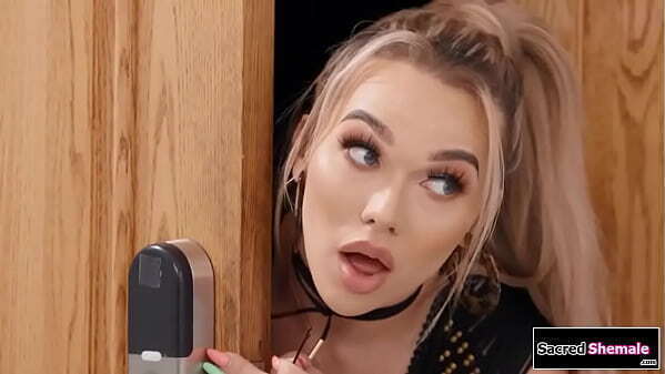 Horny boss barebacks tgirl Emma Rose