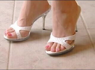 Sexy Mule Heels and Pretty Feet