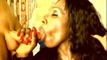 HOT Big Tit Black Bitch Double Penetrated Interracial