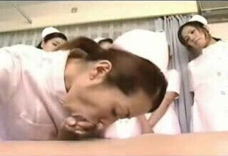 Japanese nurse shows how to give a blowjob