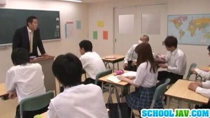 Frisky Japanese schoolgirl Rui