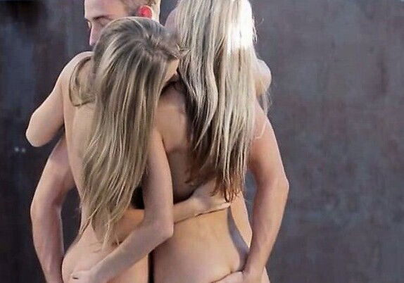 Skinny teens Anjelica Gina Gerson take turns fucked