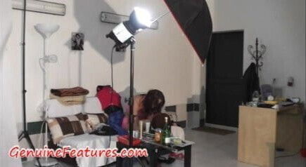 Sexy czech girl backstage