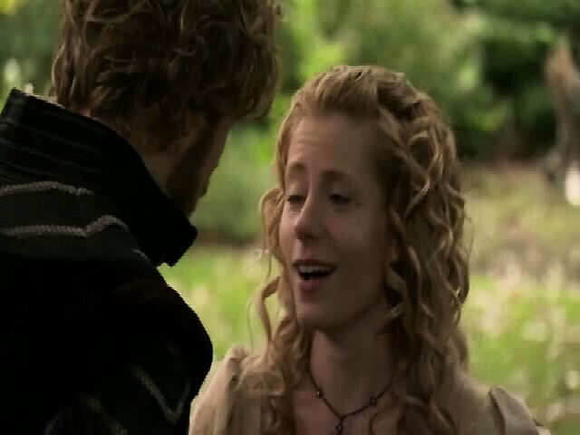 Krystin Pellerin making with against tree