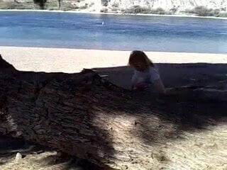 Lady Holly By The Tree, Plays With Her Sweet Pussy