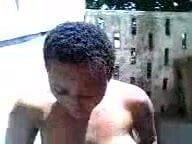 18yr old baths outside at daytime