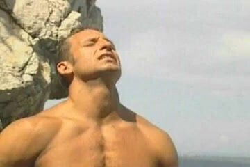 Naughty guys beach fuck