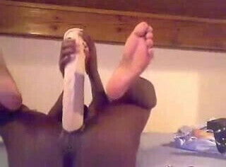 Black Woman Playing With HUGE