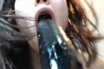 pussy play session with toys cream