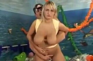 Beautiful girl with breasts