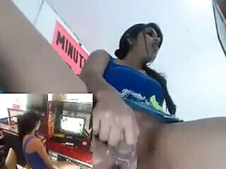 Public Work Dildo Masturbation Orgasm