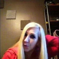 big boobs blonde getting milk out of one of her boobs